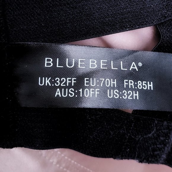 NWT BLUEBELLA Calypso Bra Rose Pink with Black Trim/ US 32H UK 32FF - Picture 9 of 9
